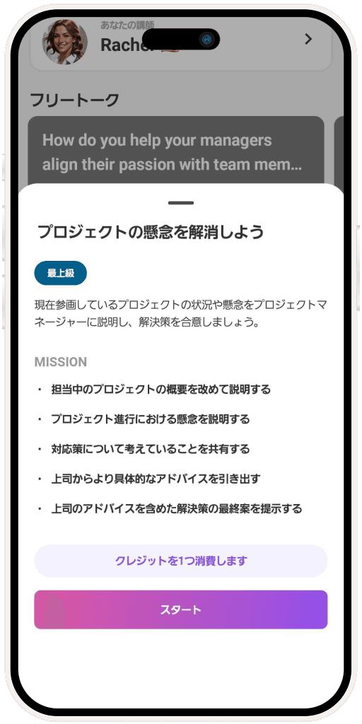 ミッション内容確認画面